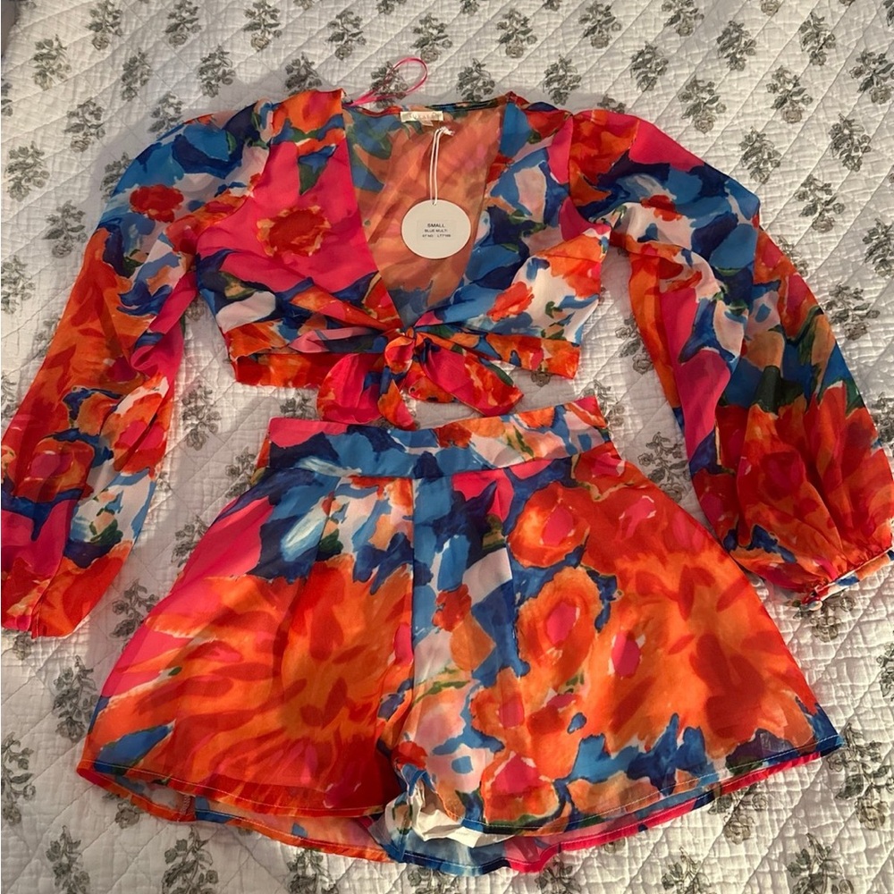 Luxe Multicolor Floral Dress
